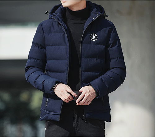 秋冬连帽棉服外套男 潮牌加厚保暖棉衣棉袄百搭sy 福卡商城